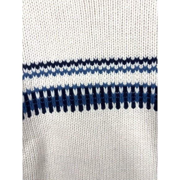 Vtg American Eagle Outfitters Mens Sweater L Cream Knit 100% Lambswool - Picture 3 of 4